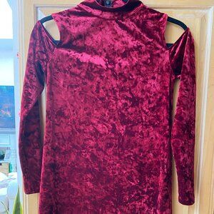 Beautiful Crushed Velvet Dress Size XS by Design Lab
